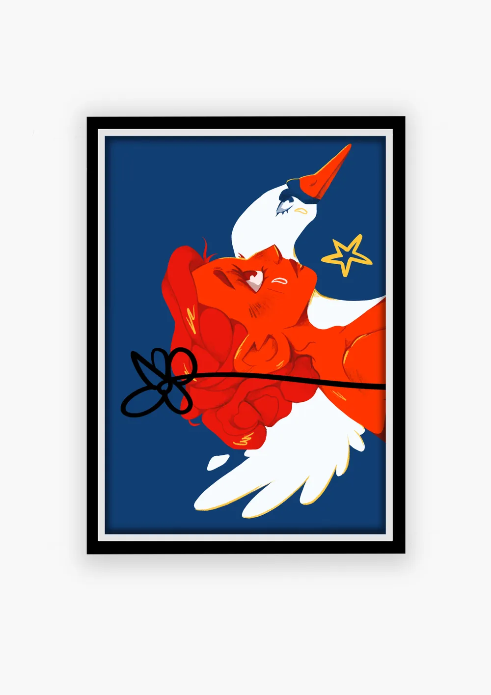Ilustración de un cisne