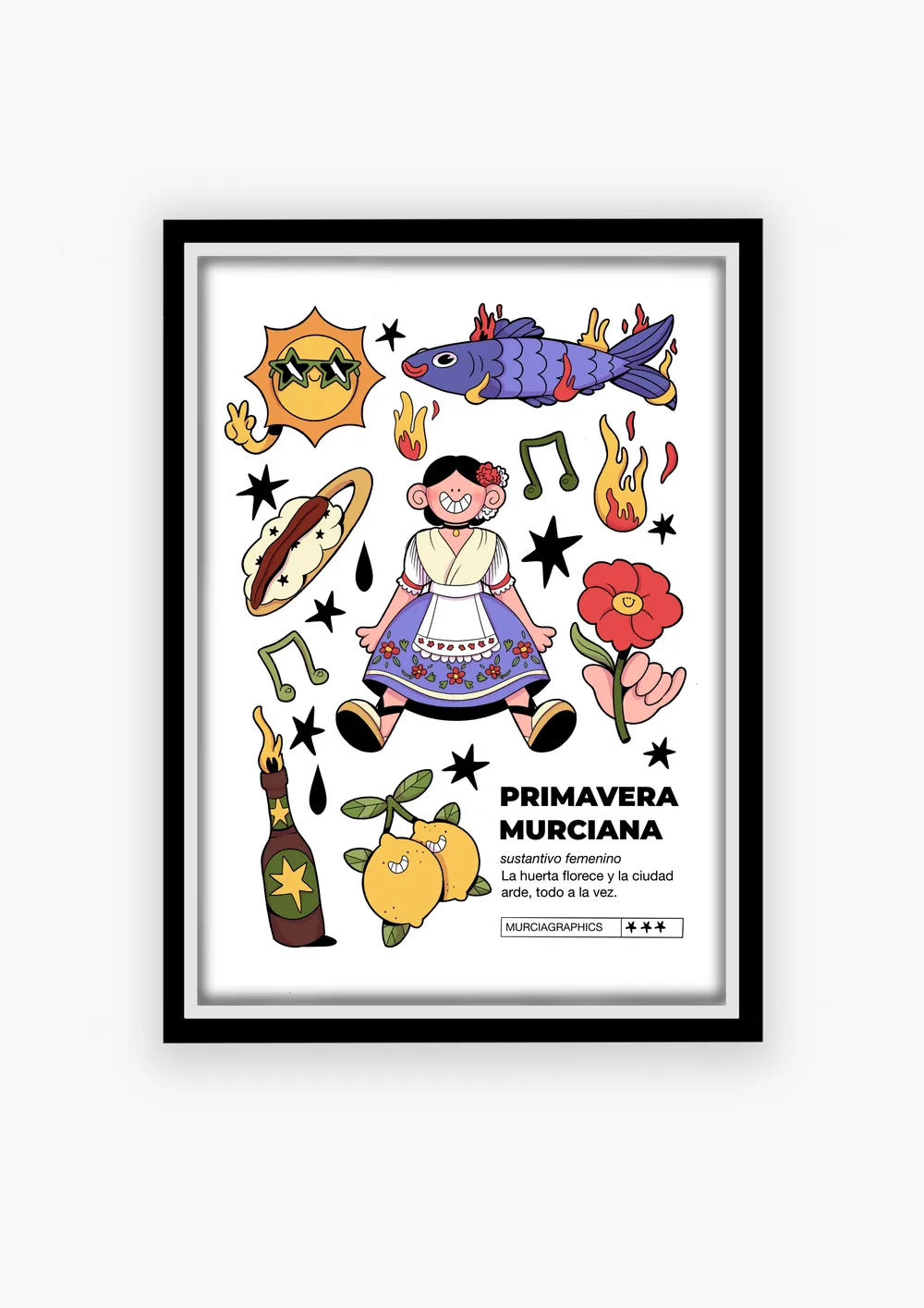 Ilustración primaveral de inspiración murciana